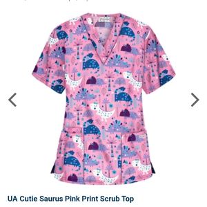 3x Cutie Saurus scrub top